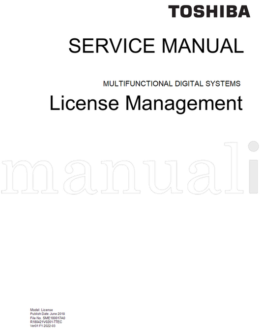 Toshiba SME180017A0 R180421V0201-TTEC Ver01 (32 pages) TV/DVD Combo Service Manual