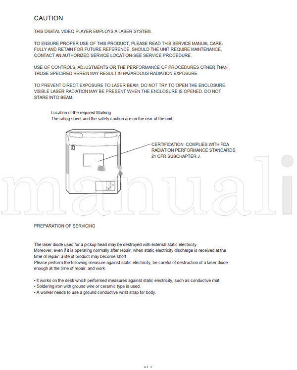 Toshiba MD13P1C (70 pages) TV/DVD Combo Service Manual