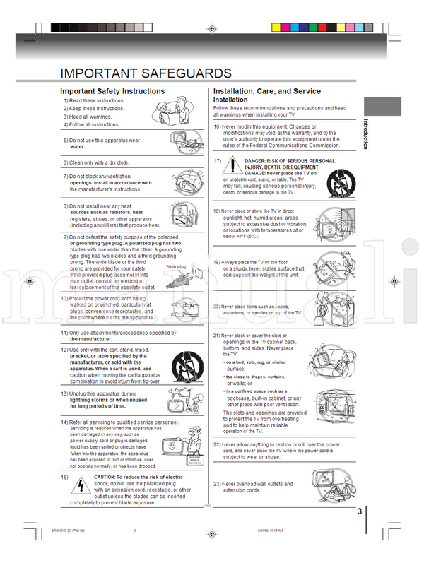 Toshiba MD13Q41 MD20Q41 5R80101D (52 pages) TV/DVD Combo Operating Manual