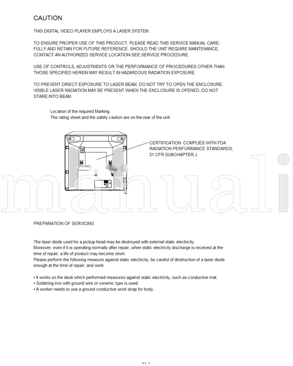 Toshiba MD14FP1C (68 pages) TV/DVD Combo Service Manual