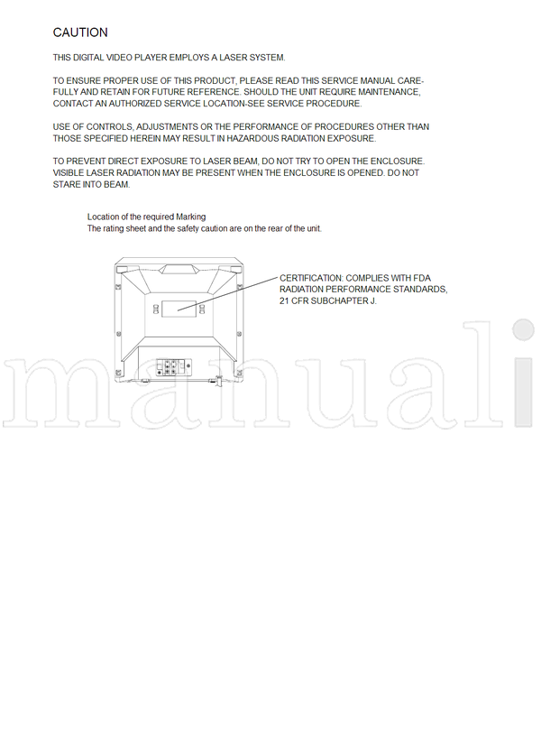 Toshiba MD20FM1R (66 pages) TV/DVD Combo Service Manual