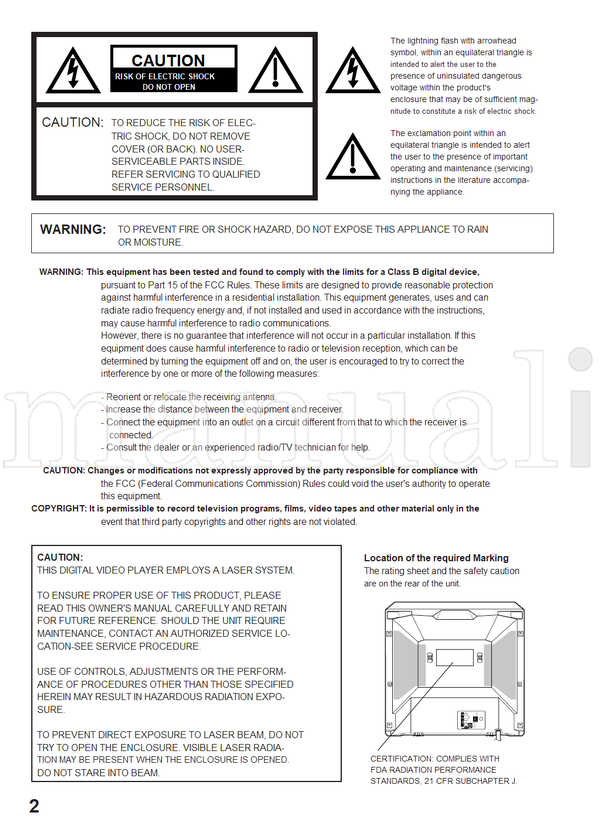 Toshiba MD20FN1 (48 pages) TV/DVD Combo Operating Manual