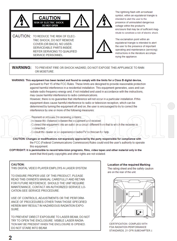Toshiba MD20FN3 (48 pages) TV/DVD Combo Operating Manual