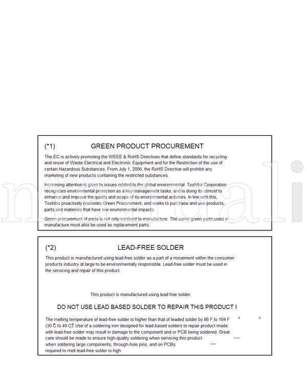 Toshiba MD20Q42 140-200601GR (69 pages) TV/DVD Combo Service Manual