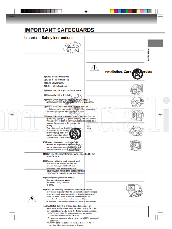 Toshiba MD26H82 MD30H82 5V80101A (72 pages) TV/DVD Combo Operating Manual
