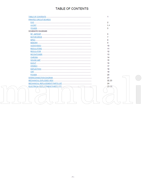 Toshiba MD9DN1R 140-200327A (32 pages) TV/DVD Combo Service Manual