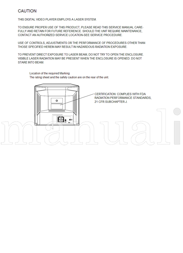 Toshiba MW24FM1C (100 pages) TV/DVD Combo Service Manual