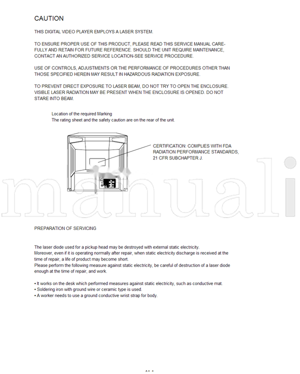Toshiba MW27FP1 (105 pages) TV/DVD Combo Service Manual