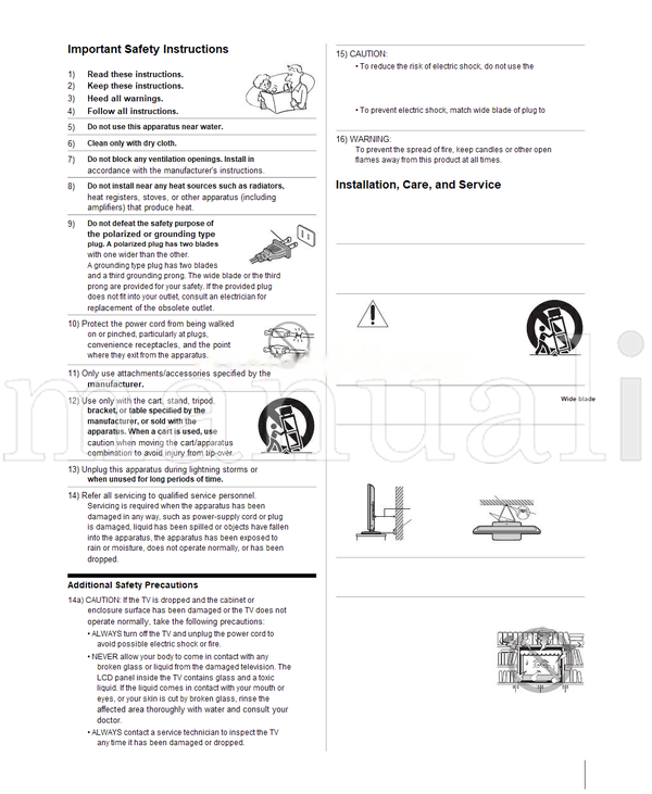 Toshiba 32CV510U 37CV510U VX1A00088300 (66 pages) TV Operating Manual