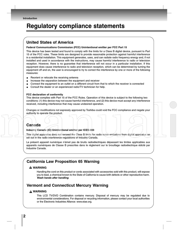 Toshiba SD-P7000 (54 pages) TV/DVD Combo Operating Manual