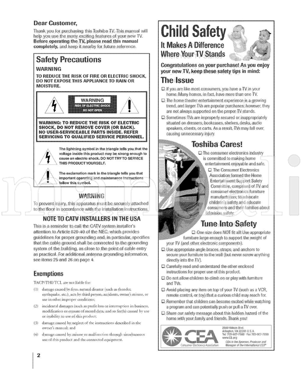 Toshiba STRAM 26HL84 (66 pages) TV Operating Manual