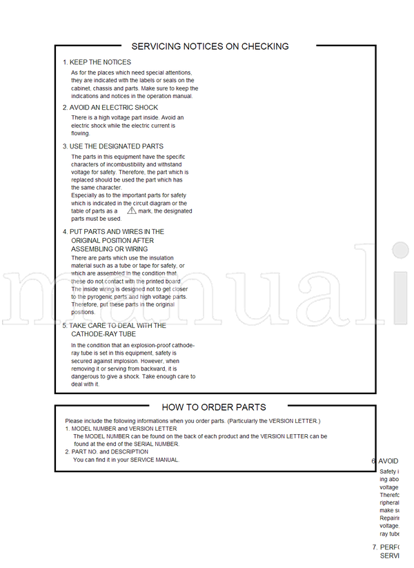 Toshiba VTW2187 (101 pages) TV/DVD Combo Service Manual
