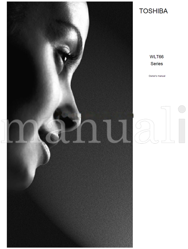 Toshiba WLT66 (40 pages) TV Operating Manual