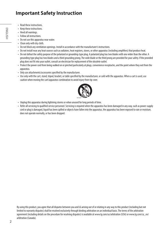 LG 65 UN 6950ZUAOM TV Operating Manual
