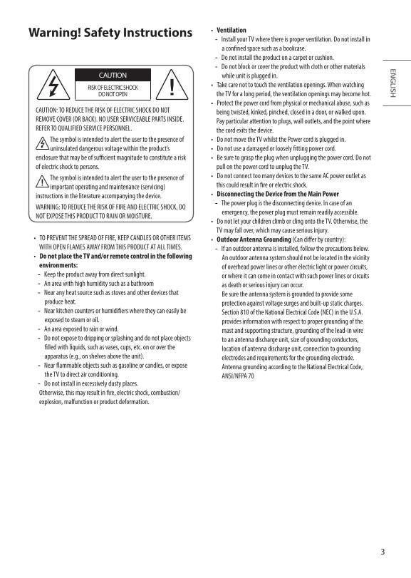 LG 65 UN 6950ZUAOM TV Operating Manual