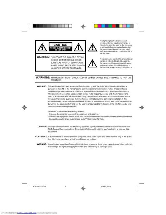 Toshiba MV13P3/TV TV/VCR Combo Operating Manual