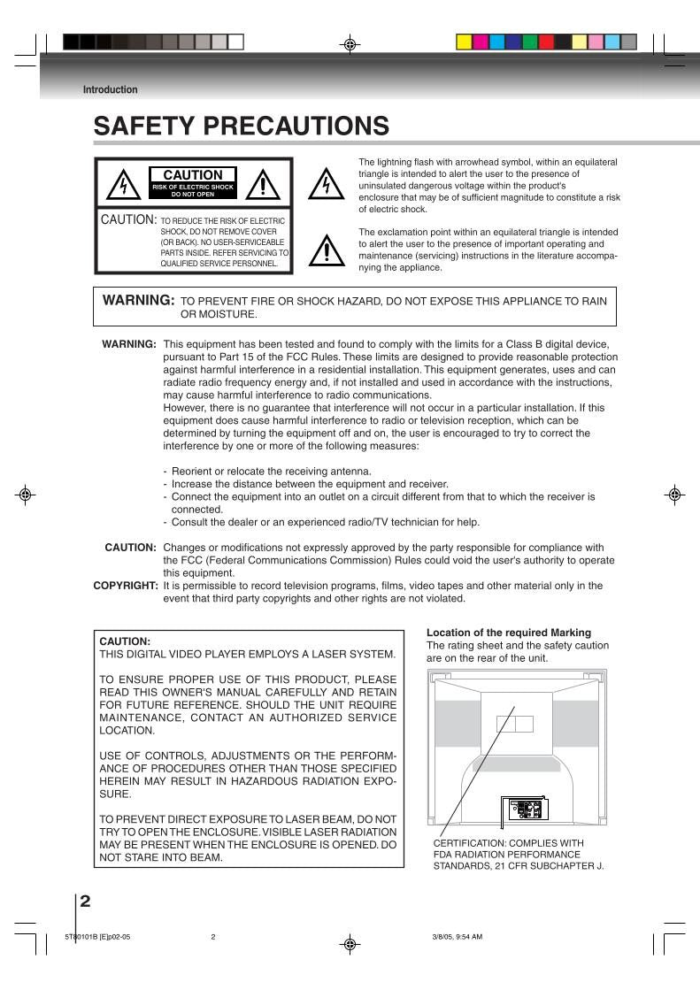 Toshiba MW14F51 MW20F51 MW24F51 TV/VCR/DVD Combo Operating Manual