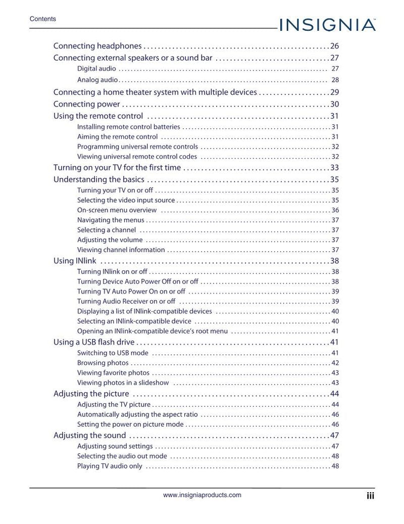 Insignia NS32D220NA18 TV Operating Manual