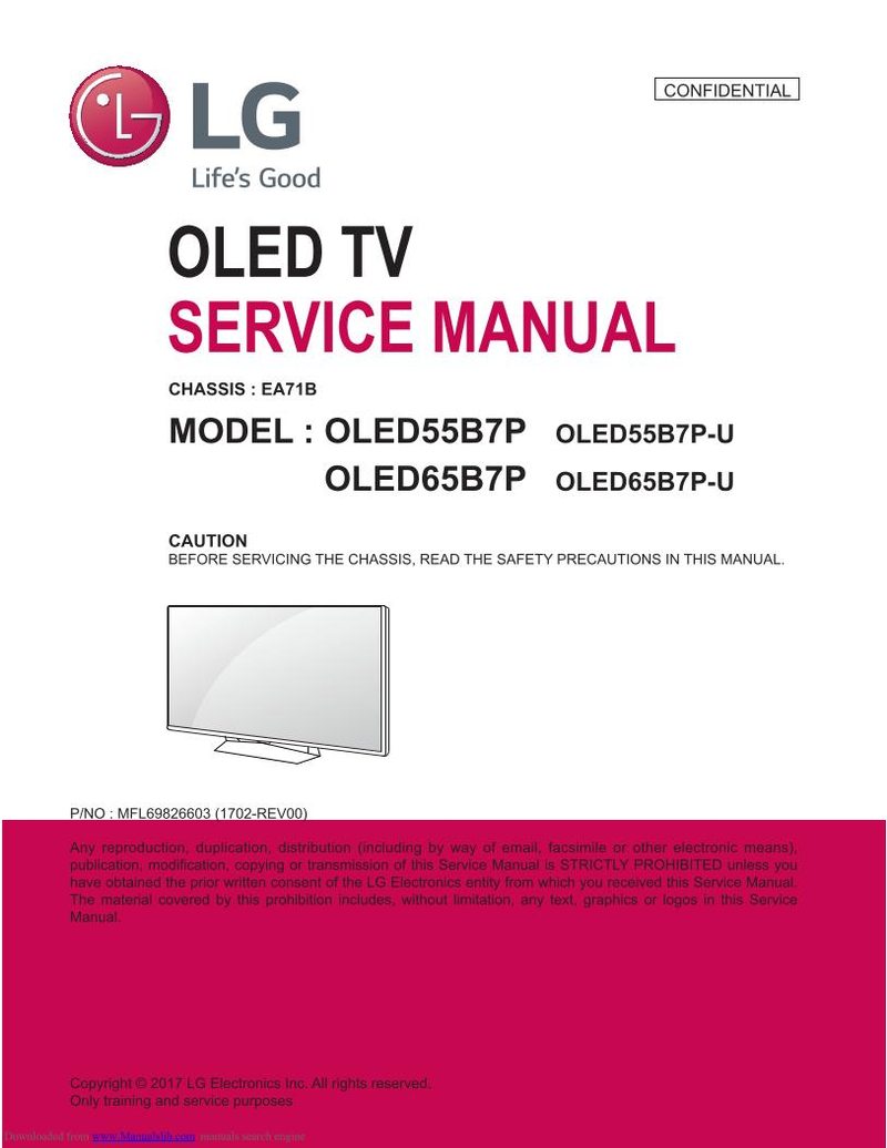 LG OLED65 B 7P TV Operating Manual