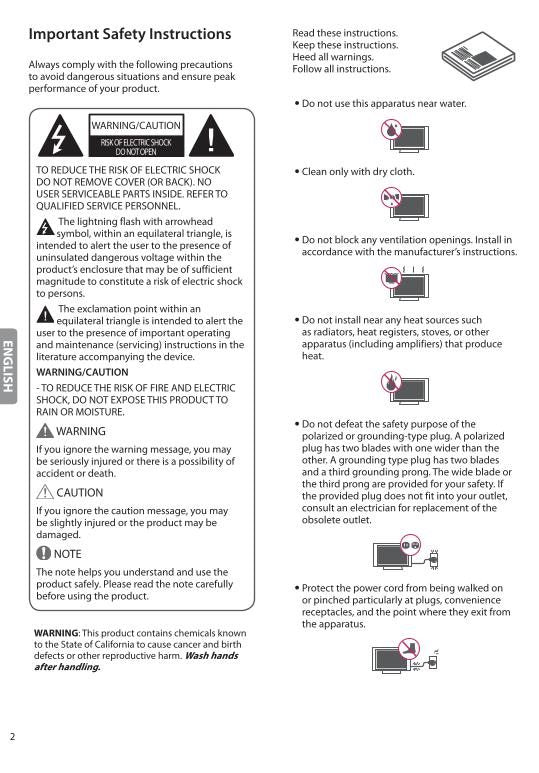 LG OLED-6POM TV Operating Manual