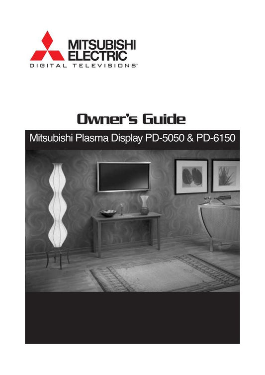 Mitsubishi PD5050 PD6150 TV Operating Manual