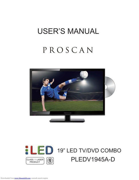 Proscan PLEDV2488A-C TV/DVD Combo Operating Manual