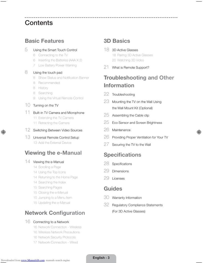 Samsung PN51F8500AFXZA TV Operating Manual