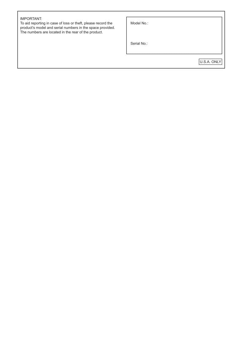 Sharp PNU473 Monitor Operating Manual