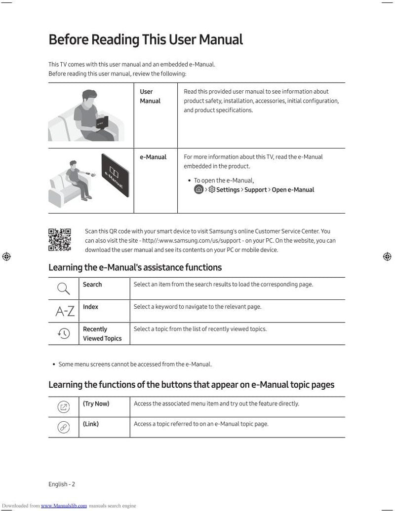 Samsung QN65Q7FAMFXZA TV Operating Manual