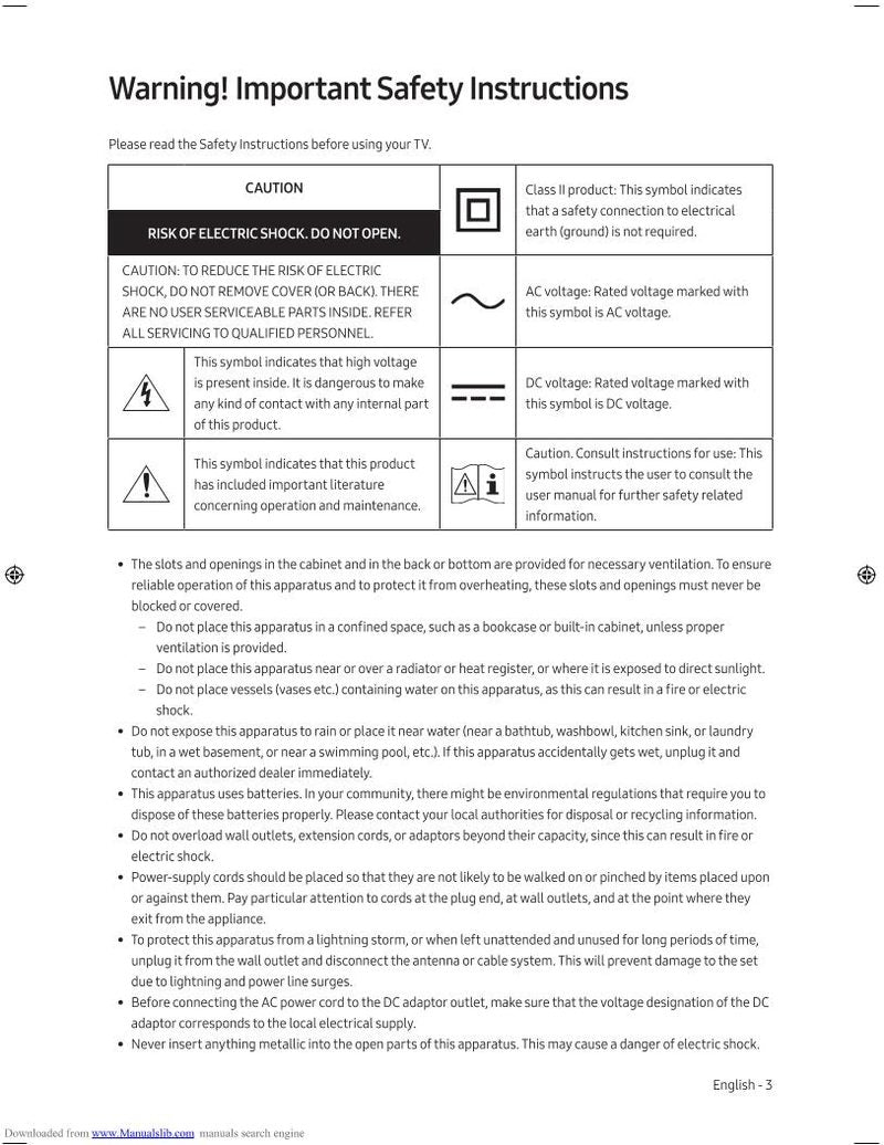 Samsung QN65Q7FAMFXZA TV Operating Manual