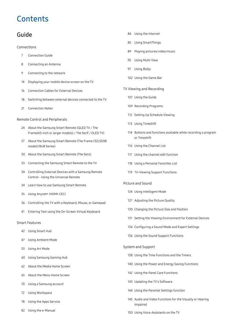 Samsung QN55QN85BAFXZA TV Operating Manual