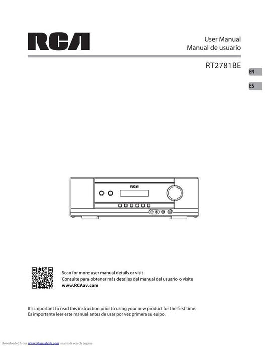 RCA RT2781H Home Theater System Operating Manual