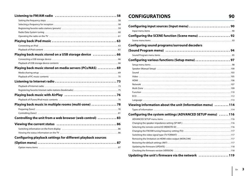 Yamaha RXV677 RXV777 Audio/Video Receiver Operating Manual