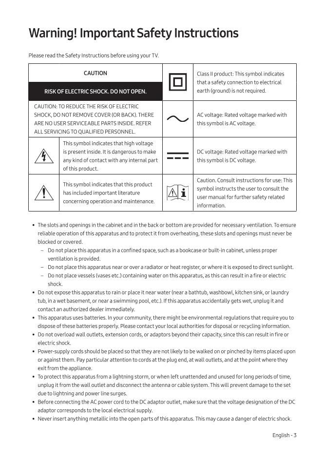 Samsung UN55MU6500F TV Operating Manual