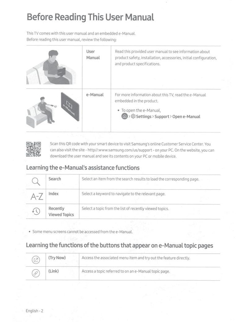 Samsung QN65LS03RAFXZA TV Operating Manual