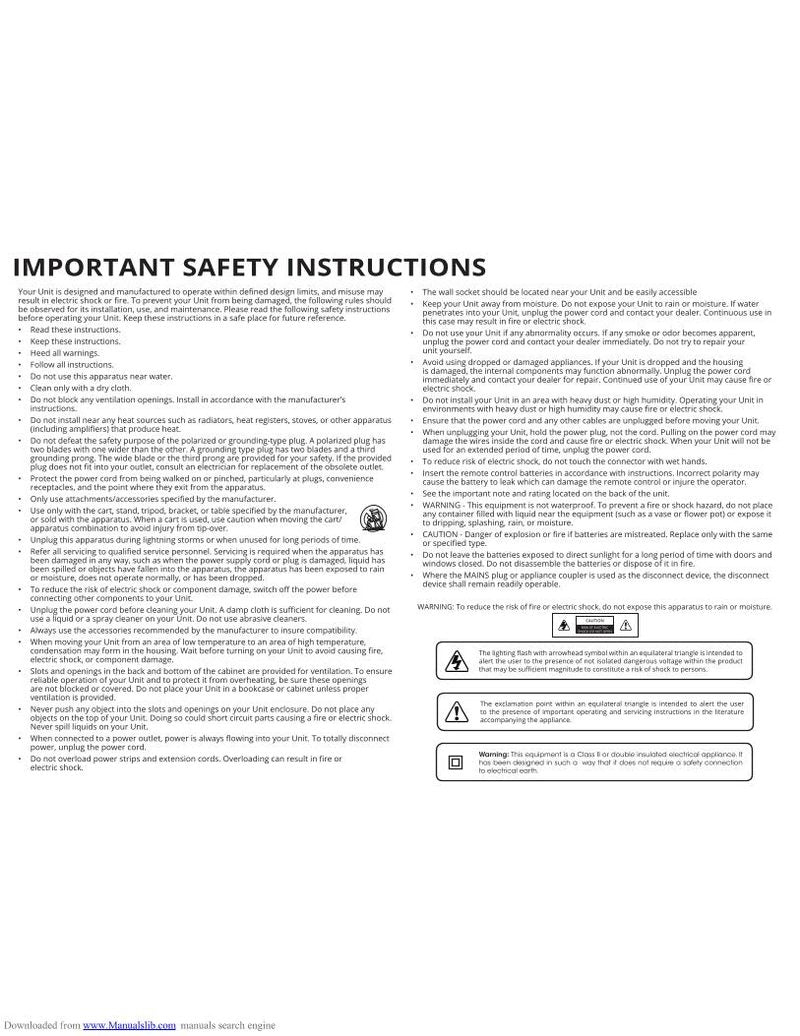 Vizio SB4051C0 Sound Bar System Operating Manual