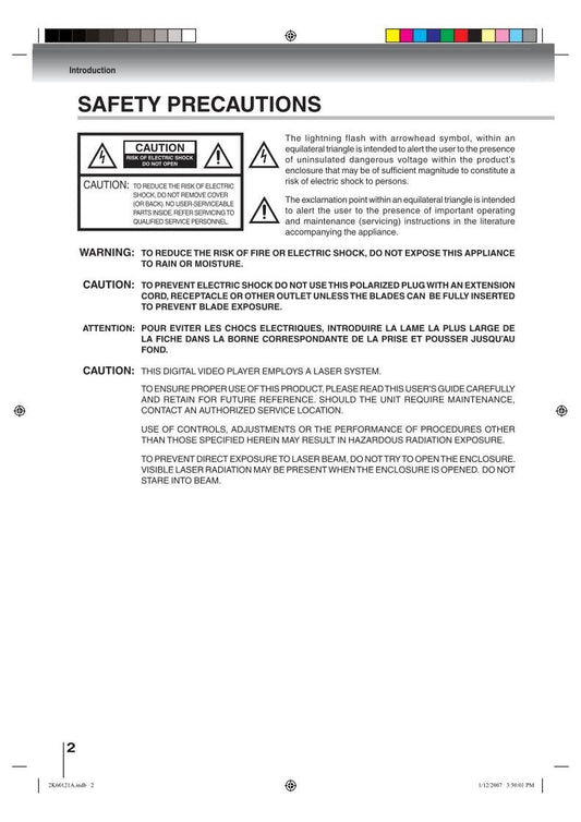 Toshiba SDV295 SDV295KU SDV395 DVD/VCR Combo Player Operating Manual