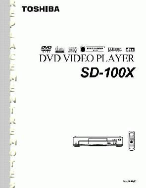 Toshiba sd100x1 ser0036 DVD Player Operating Manual