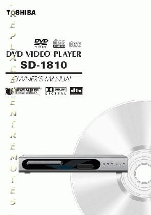 Toshiba SD1810 ser075 DVD Player Operating Manual