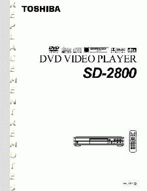 Toshiba SD1700 SD1750 SD1800 DVD Player Operating Manual