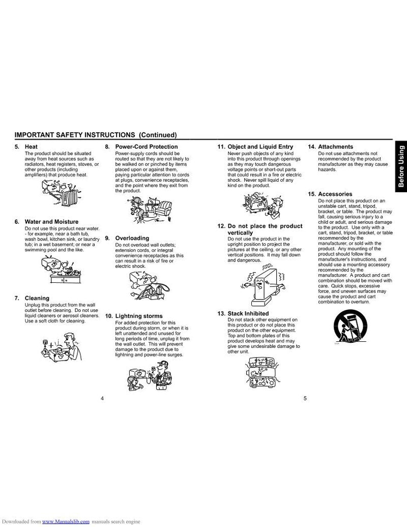 Toshiba TLPT721 Projector Operating Manual