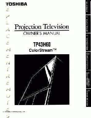 Toshiba TP43H60 TV Operating Manual