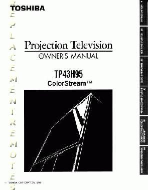 Toshiba TP43H95OM TV Operating Manual