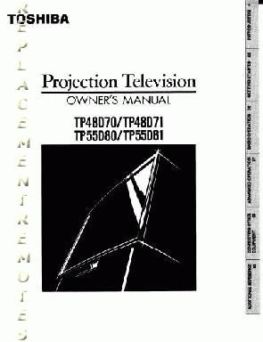 Toshiba CF13E23 CF32F60 TV Operating Manual