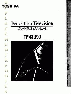 Toshiba TP48D90OM TV Operating Manual