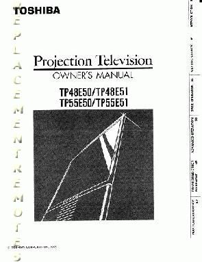 Toshiba TP48E50OM TV Operating Manual