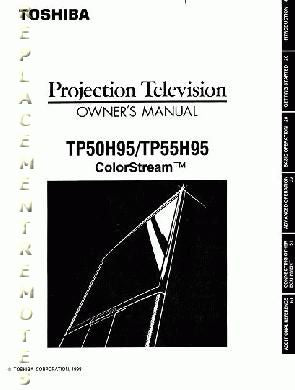 Toshiba TP50H95OM TV Operating Manual