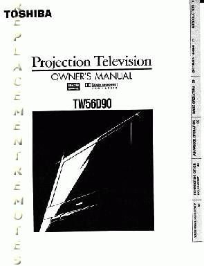 Toshiba TW56D90OM TV Operating Manual