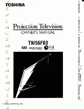 Toshiba TW56F80 TV Operating Manual