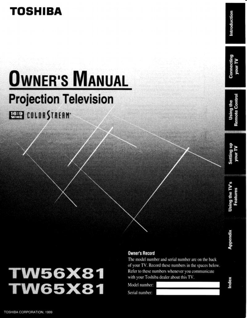 Toshiba TW56X81OM TV Operating Manual